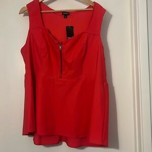 Torrid peplum zipper top size 2